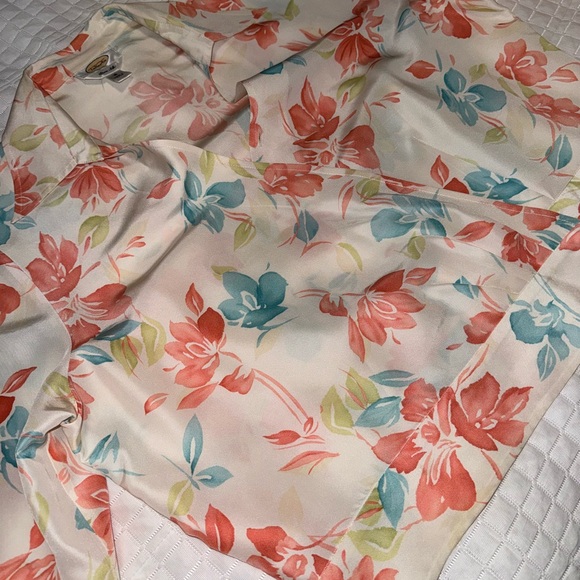 Talbots Tops - Vintage Silk Floral Shirt